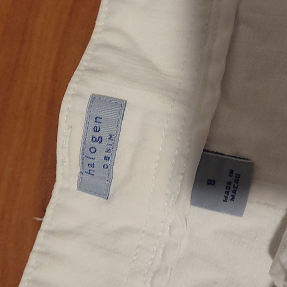 White Halogen Denim Short Skirt with pockets  Size 8 - Picture 4 of 6